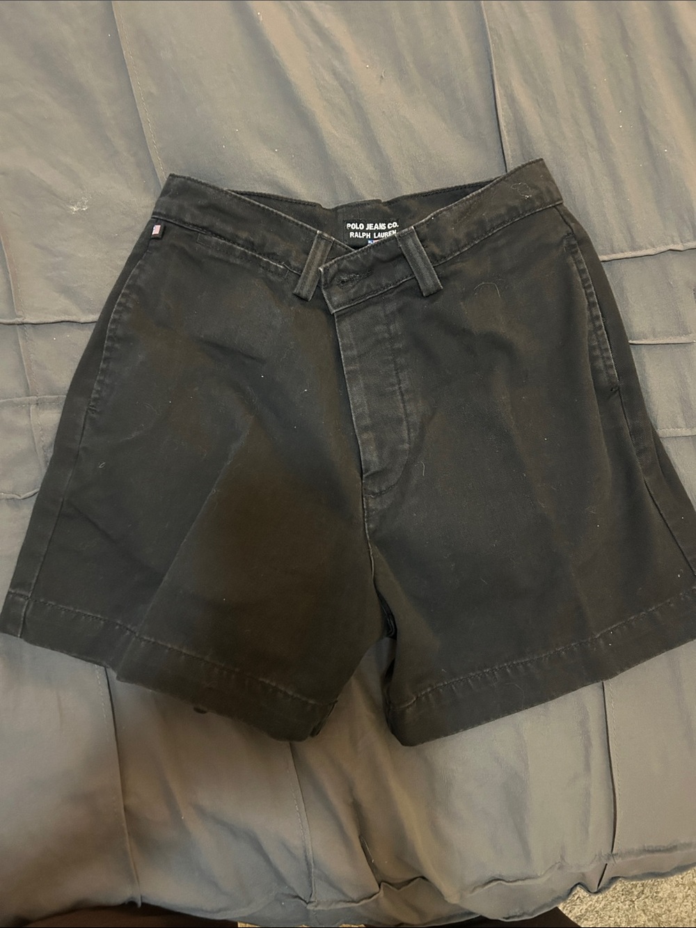 Polo by Ralph Lauren Black Cotton Chino Bermuda Shorts